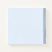 ゲストブックバプテスクレストブルーフラワーボーイ ノートブック (裏面)