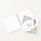 ゲストブックバプテススパンパスグラスブルーボーイテディ ノートブック (内部)