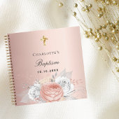 ゲストブックバプテスマバラ金ゴールド銀花 ノートブック