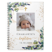 ゲストブックバプテスマ写真ユーカリ ノートブック (正面)