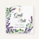 ゲストブックバプテスラベンダーユーカリ ノートブック (正面)