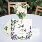 ゲストブックバプテスラベンダーユーカリ ノートブック