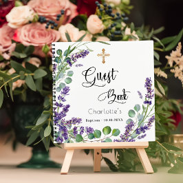 ゲストブックバプテスラベンダーユーカリ ノートブック