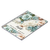 ゲストブックバースデーダスティグリーンクリーム名 ノートブック (左側)