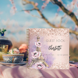 ゲストブックバースデーパーティパリエッフェルタワー ノートブック