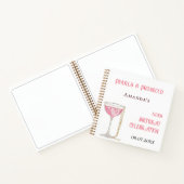 ゲストブックバースデーパールプロセッコピンク ノートブック (内部)