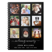 ゲストブックフォトコラージュ黒人追悼式 ノートブック (正面)