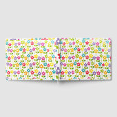 ゲストブックフラワーカラフルデザイン ゲストブック (全面)