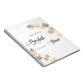 ゲストブックブライダルシャワーゴールデンユーカリ予算 ノートブック (右側)