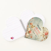 ゲストブックブライダルシャワースパイラルノートブ結婚ック ノートブック (内部)