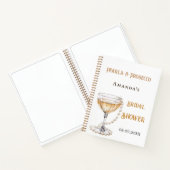 ゲストブックブライダルシャワーパールプロセッコ ノートブック (内部)