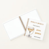 ゲストブックブライダルシャワーパールプロセッコ ノートブック (内部)