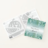 ゲストブックブライダルシャワーユーカリプトゥスウッドランド ノートブック (内部)