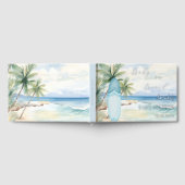 ゲストブックベビーシャワーベビーオンボードサーフボード ゲストブック (全面)