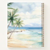 ゲストブックベビーシャワーベビーオンボードサーフボード ノートブック (裏面)