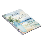 ゲストブックベビーシャワーベビーオンボードサーフボード ノートブック (右側)