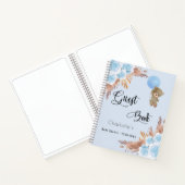 ゲストブックベビーシャワーボーイテディパンパスグラス ノートブック (内部)