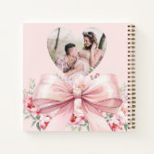 ゲストブックベビーシャワー開花ボウフォト ノートブック (裏面)