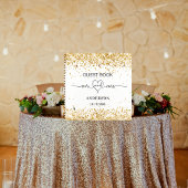 ゲストブックホワイト金ゴールドミセス・ハート結婚ズ ノートブック