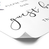 ゲストブックボヘミアン赤ちゃんシャワーのサインをお願い ポスター (角)