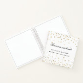 ゲストブックメモリアル白金ゴールドハート ノートブック (内部)