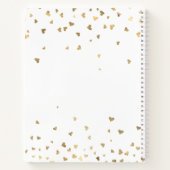 ゲストブックメモリアル白金ゴールドハート ノートブック (裏面)