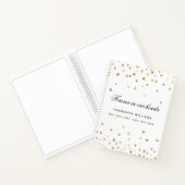 ゲストブックメモリアル白金ゴールドハート ノートブック (内部)