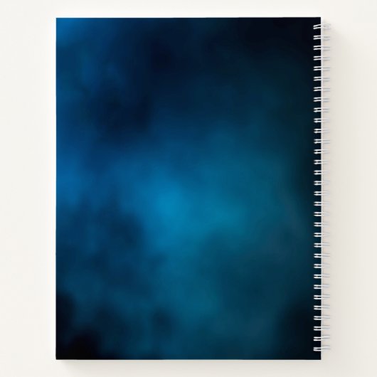 ゲストブックメモリアル葬儀ブルースカイ金ゴールドクロス ノートブック (裏面)