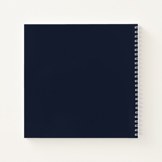 ゲストブックメモリアル葬儀ブルー花模様写真 ノートブック (裏面)