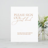 ゲストブックモダンのサインにサインを結婚下さい (スタンド正面)