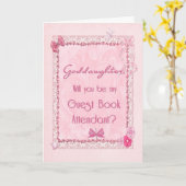 ゲストブック付き添い人 カード (黄色い花)