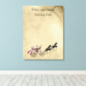 ゲストブック代替馬車と馬 キャンバスプリント (インサイチュ (ウッドフロア))