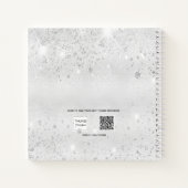 ゲストブック卒業シルバーグリッター名2025 ノートブック (裏面)