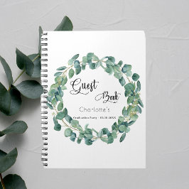 ゲストブック卒業パーティーeucalyptus緑 ノートブック