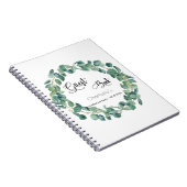 ゲストブック卒業パーティーeucalyptus緑 ノートブック (右側)