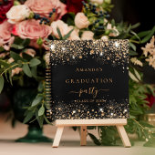 ゲストブック卒業ブラック金ゴールドグリッター2023 ノートブック