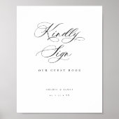 ゲストブック披露宴イベント表看板ポスター ポスター (正面)