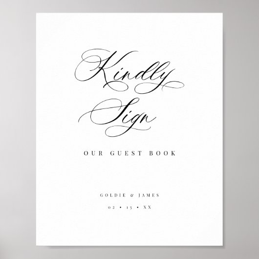ゲストブック披露宴イベント表看板ポスター ポスター (正面)