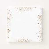 ゲストブック確認赤面ピンクフローラ ノートブック (裏面)