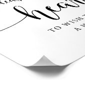 ゲストブック結婚に署名する ポスター (角)