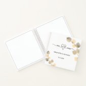 ゲストブック結婚のゴールデンユーカリエレガント ノートブック (内部)