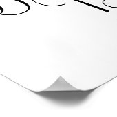 ゲストブック結婚のサイン ポスター (角)