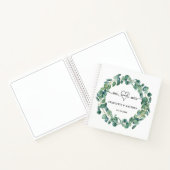 ゲストブック結婚のユーカリリースmr mrsハート ノートブック (内部)