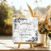 ゲストブック結婚の大理石ユーカリmr mrs ノートブック