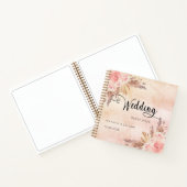 ゲストブック結婚ズパンパスグラスバラ金ゴールド ノートブック (内部)