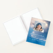 ゲストブック葬儀記念青空写真 ノートブック (内部)