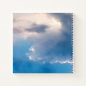 ゲストブック葬儀記念青空写真 ノートブック (裏面)