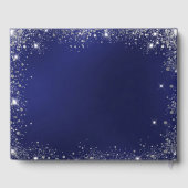 ゲストブック誕生日ネイビーフォトダイヤモンド ゲストブック (裏面)