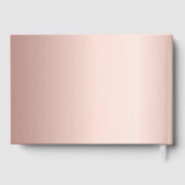 ゲストブック誕生日バラ金ゴールドピンク ゲストブック (裏面)