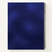 ゲストブック18th誕生日ネイビーブルーシルバースター ノートブック (裏面)